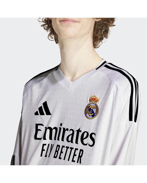 T-shirt de Homem 1.º Equipamento Real Madrid CF 2024-2025 Branco-5