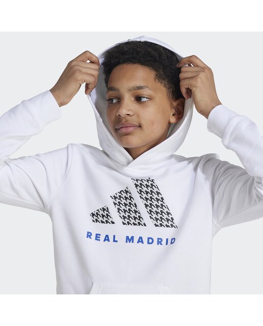 Sweatshirt de Criança Real Madrid CF Kids Hd Branco-3