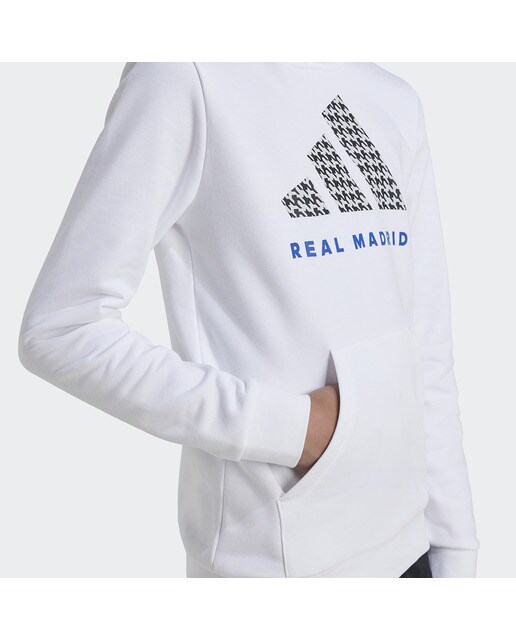 Sweatshirt de Criança Real Madrid CF Kids Hd Branco-4