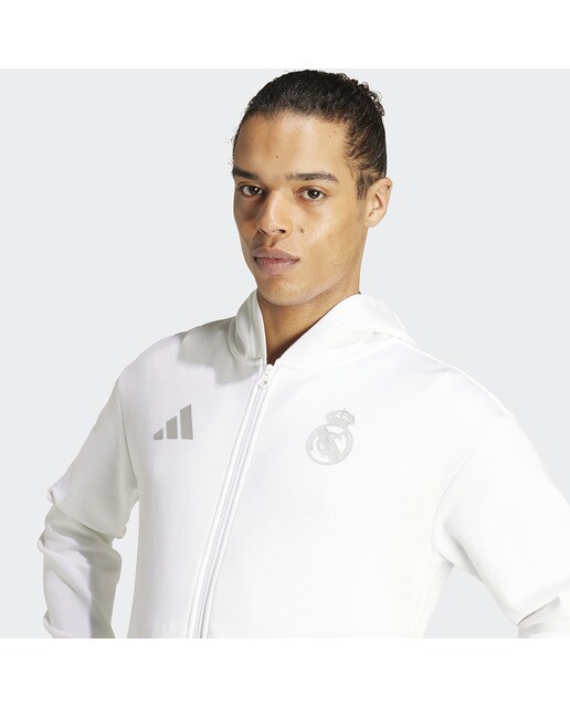 Casaco de Homem Real Madrid CF Anth Jkt Branco-3