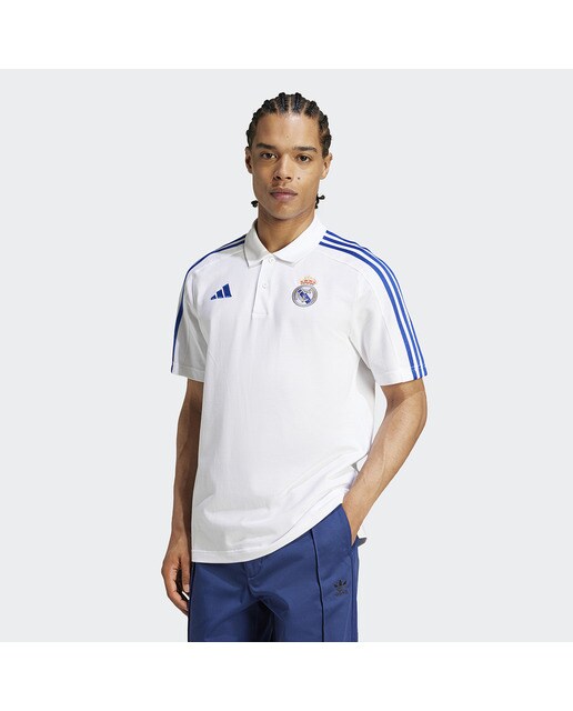 Polo de Homem Real Madrid CF DNA Polo Branco / Azul-1