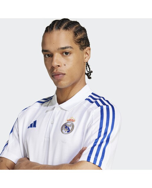 Polo de Homem Real Madrid CF DNA Polo Branco / Azul-3
