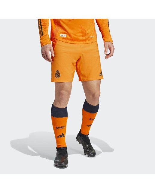 Calções de Homem 2.º Equipamento Real Madrid CF 2024-2025 Authentic Laranja-1