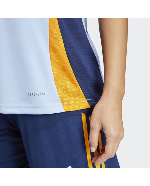 T-shirt de Mulher Real Madrid CF Tr Jsy W Azul / Laranja-3