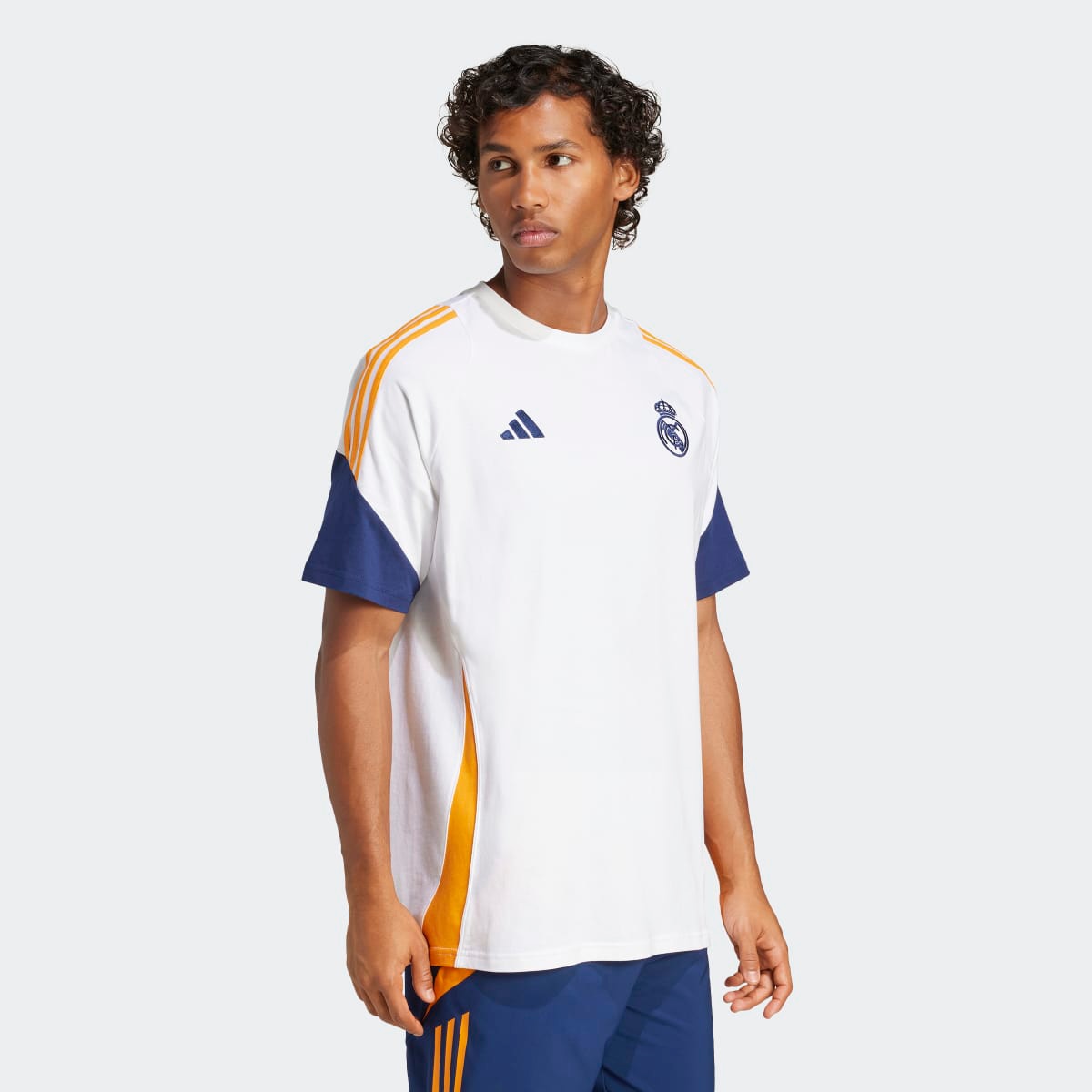 T-shirt de Homem Real Madrid CF Tee Branco / Laranja-3