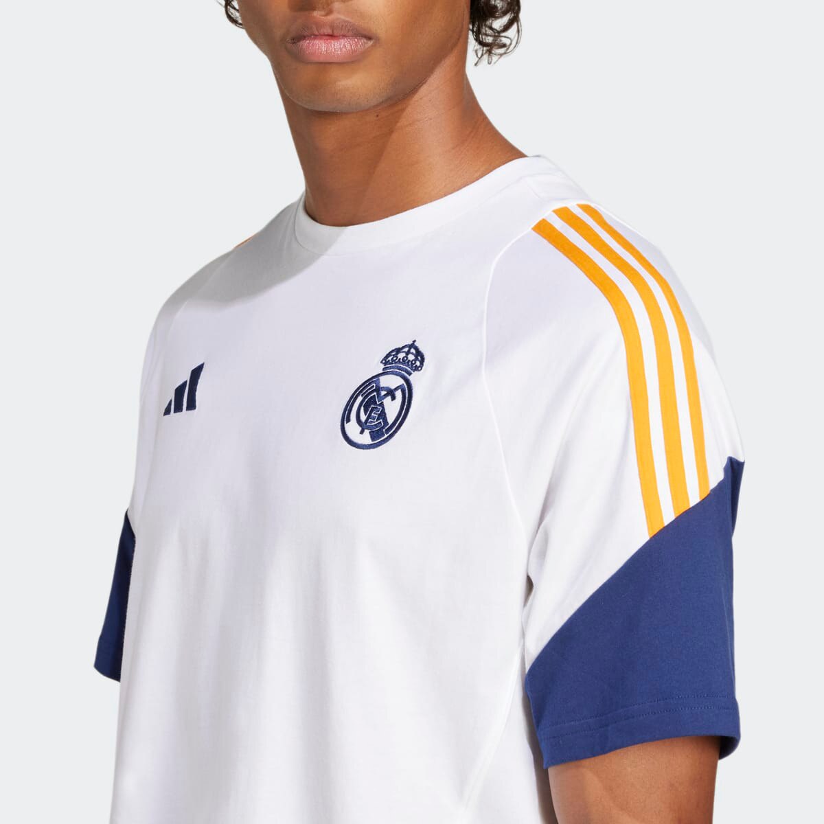 T-shirt de Homem Real Madrid CF Tee Branco / Laranja-4