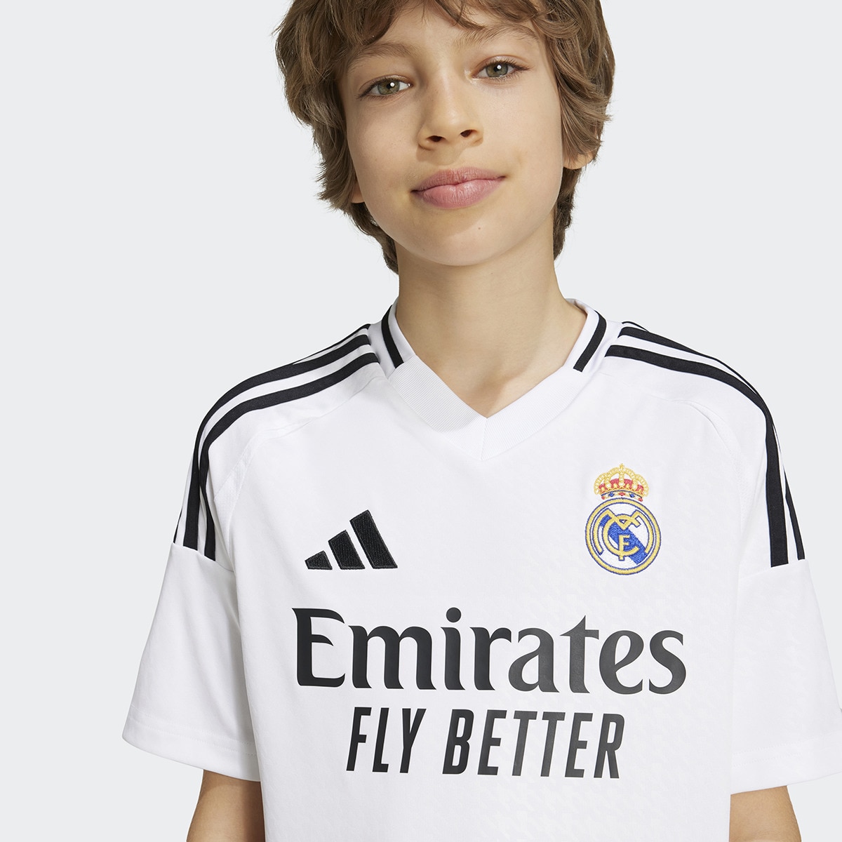 T-shirt de Criança 1.º Equipamento Real Madrid CF 2024-2025 Branco-3