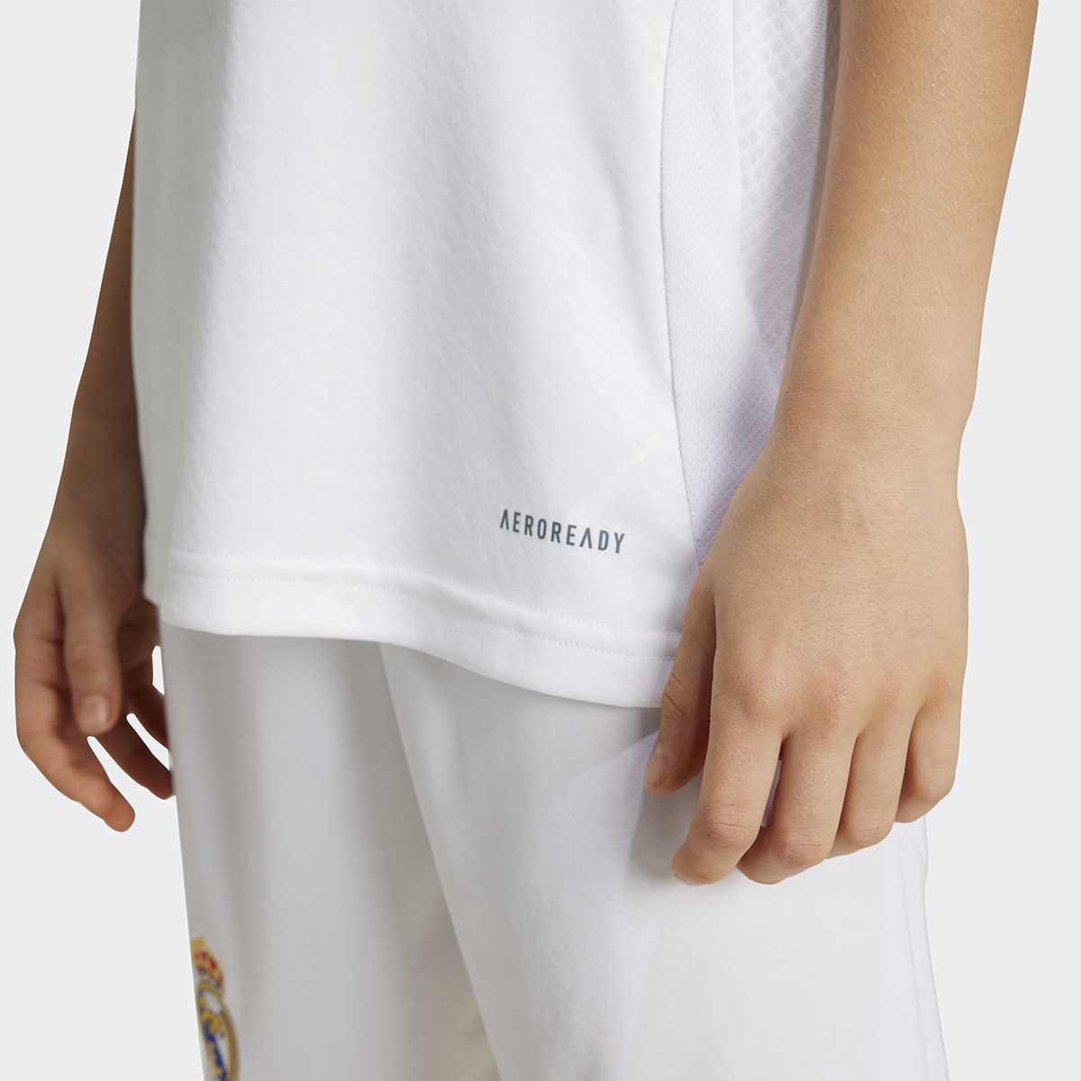 T-shirt de Criança 1.º Equipamento Real Madrid CF 2024-2025 Branco-4