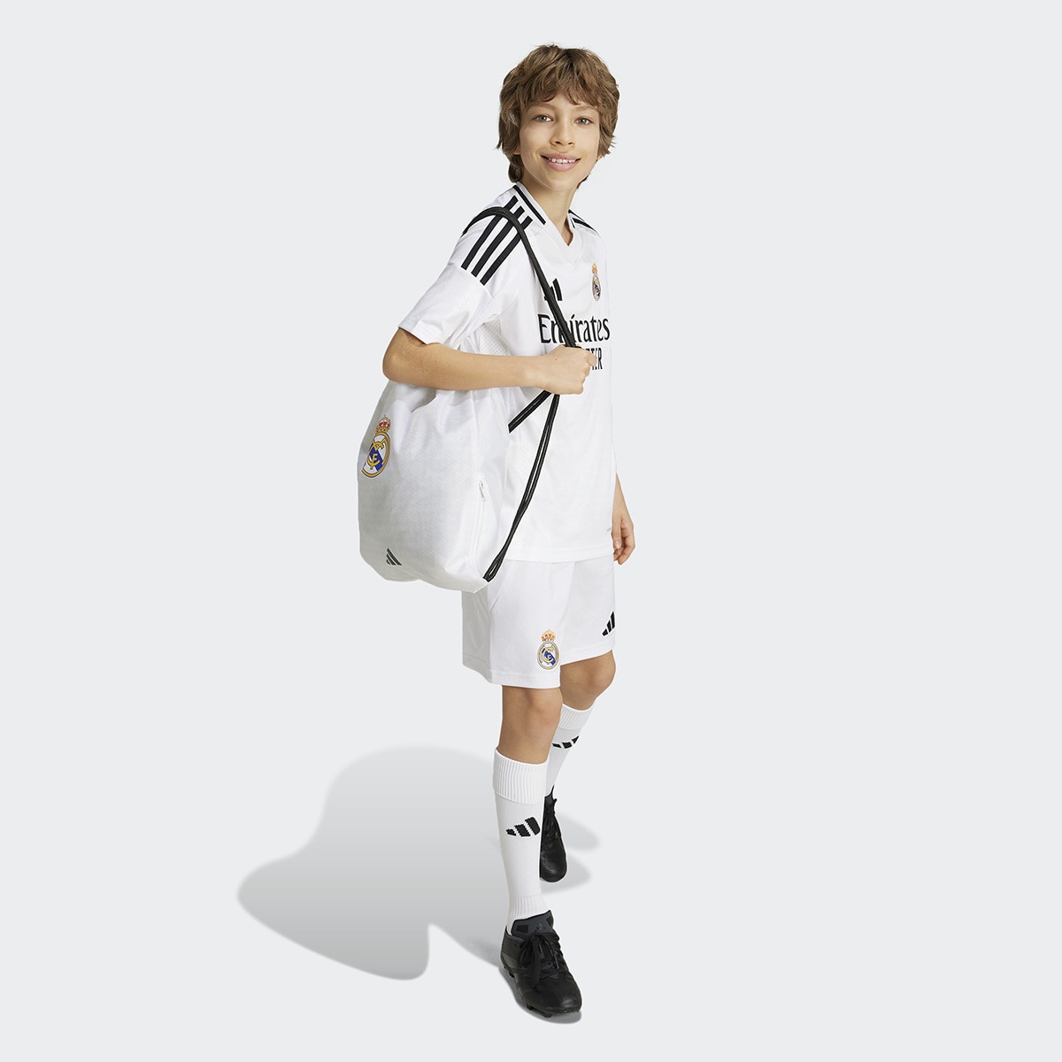 T-shirt de Criança 1.º Equipamento Real Madrid CF 2024-2025 Branco-5