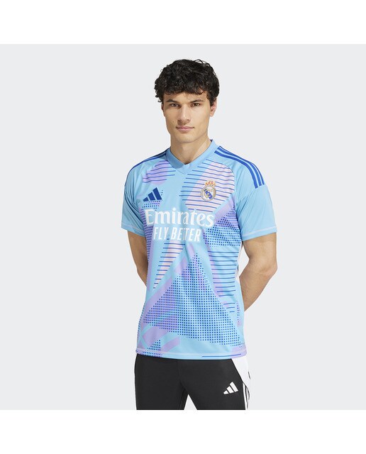 T-shirt Homem Guarda-Redes 1.º Equipamento Real Madrid CF 2024-2025 Azul-1
