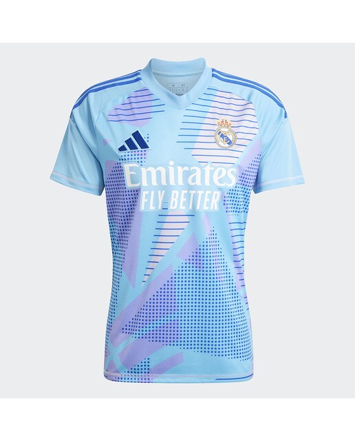 T-shirt Homem Guarda-Redes 1.º Equipamento Real Madrid CF 2024-2025 Azul-5