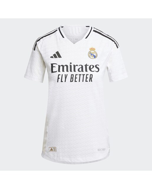T-shirt de Mulher 1.º Equipamento Real Madrid CF 2024-2025 Authentic Branco-1