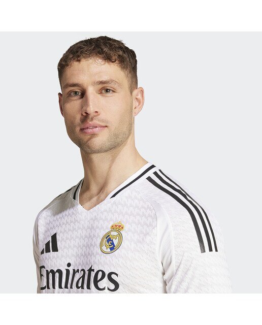 T-shirt de Homem 1.º Equipamento Real Madrid CF 2024-2025 Authentic Branco-3