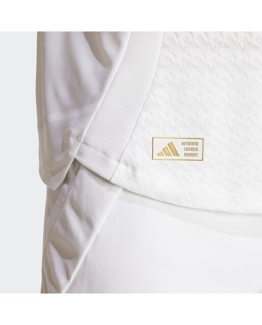 T-shirt de Homem 1.º Equipamento Real Madrid CF 2024-2025 Authentic Branco-4