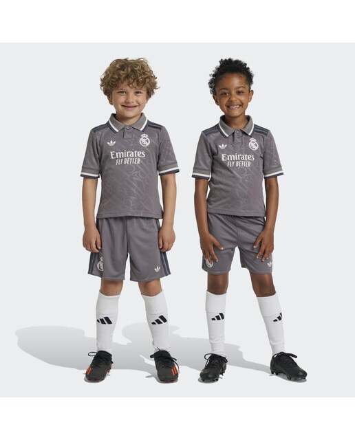 Conjunto de Bebé/Criança 3.º Equipamento Real Madrid 24/25 Cinzento-1