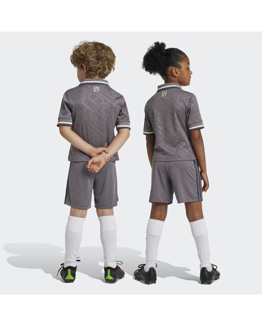 Conjunto de Bebé/Criança 3.º Equipamento Real Madrid 24/25 Cinzento-2