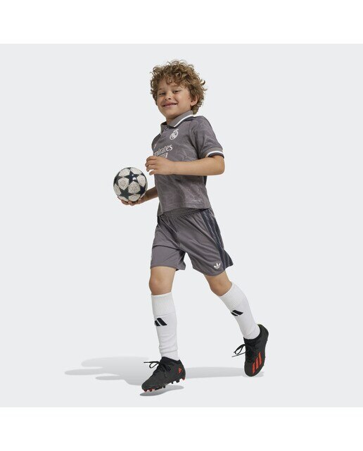Conjunto de Bebé/Criança 3.º Equipamento Real Madrid 24/25 Cinzento-4