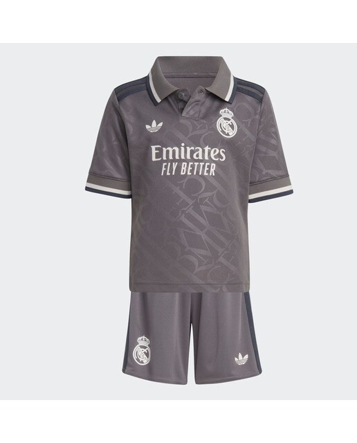 Conjunto de Bebé/Criança 3.º Equipamento Real Madrid 24/25 Cinzento-5