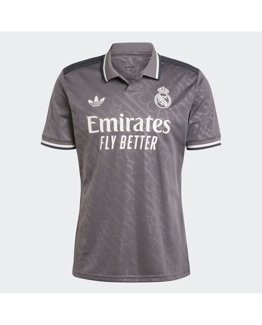 T-shirt de Futebol de Homem 3.º Equipamento Real Madrid 24/25 Cinzento-7