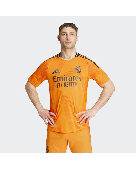 T-shirt de Homem 2.º Equipamento Real Madrid 24/25 Authentic Laranja-1