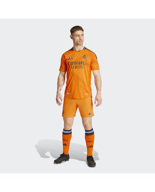 T-shirt de Homem 2.º Equipamento Real Madrid 24/25 Authentic Laranja-4