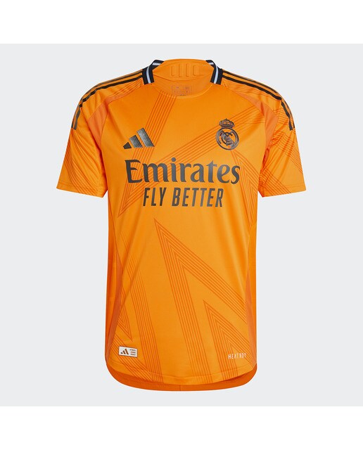 T-shirt de Homem 2.º Equipamento Real Madrid 24/25 Authentic Laranja-5