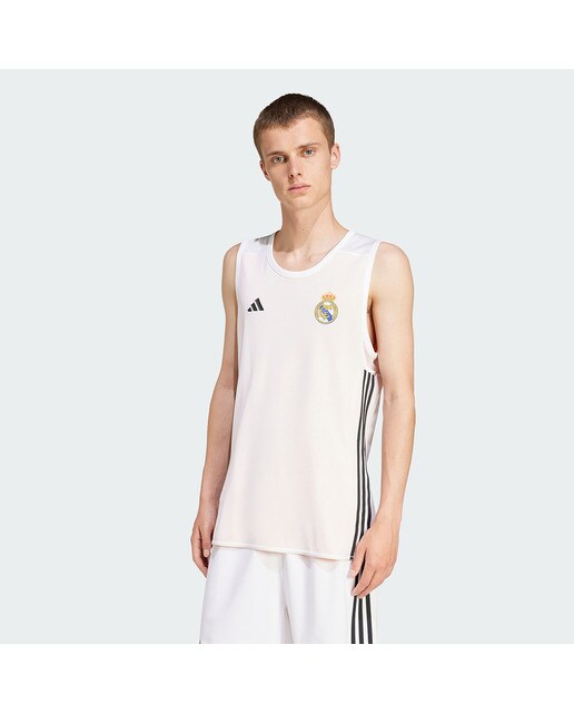 T-shirt sem Mangas Real Madrid Reversível Branco-1