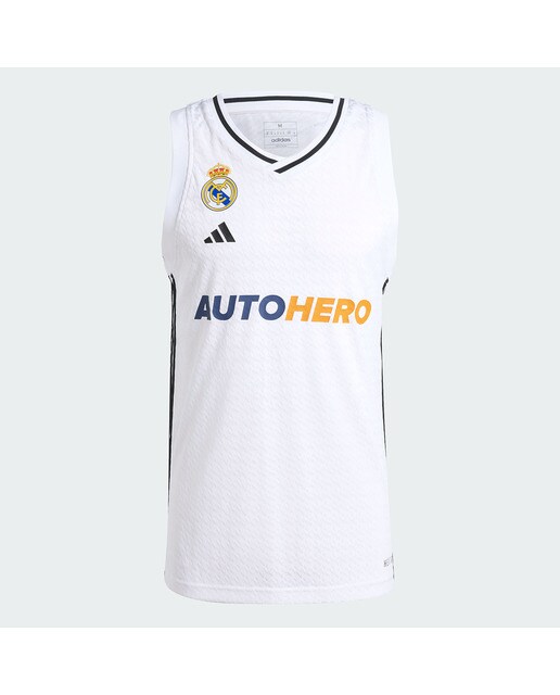 T-shirt de Homem 1.º Equipamento Real Madrid Basquetebol 2024-2025 Branco-6