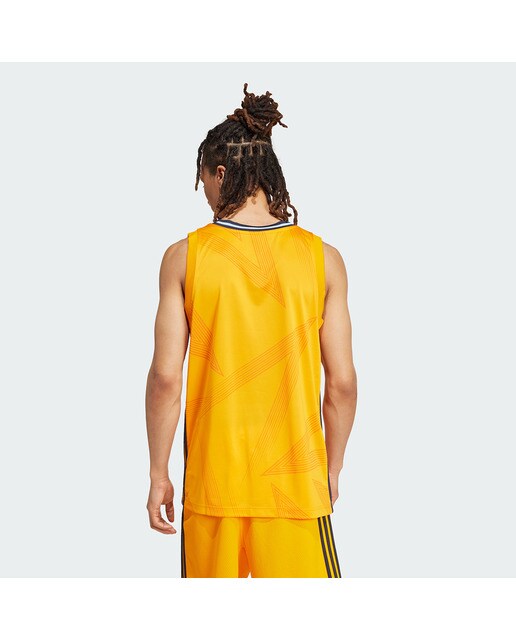 T-shirt de Homem 2.º Equipamento Real Madrid Basquetebol 2024-2025 Laranja-2