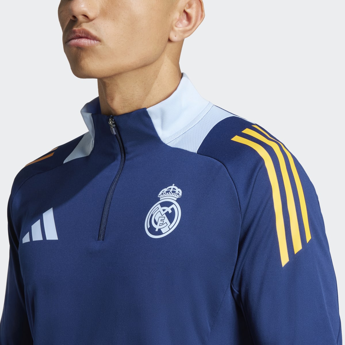 Sweatshirt de Treino de Homem Real Madrid Tiro 24 Competition Azul-marinho-3