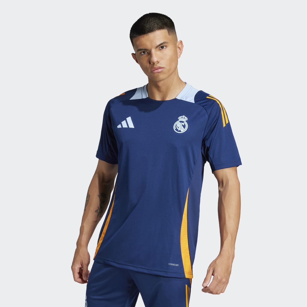 T-shirt de Treino de Homem Real Madrid Tiro 24 Competition Azul-marinho-1