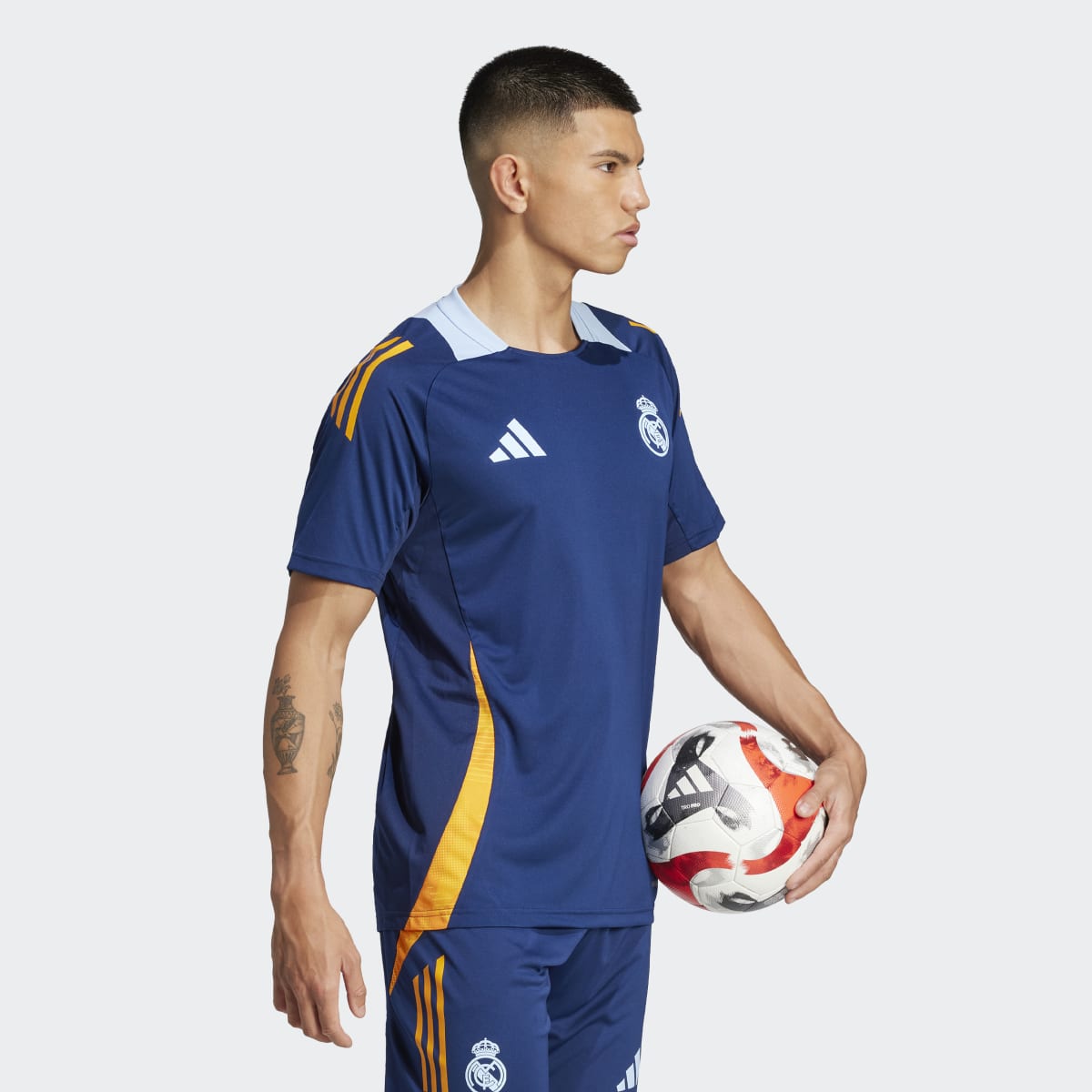 T-shirt de Treino de Homem Real Madrid Tiro 24 Competition Azul-marinho-4