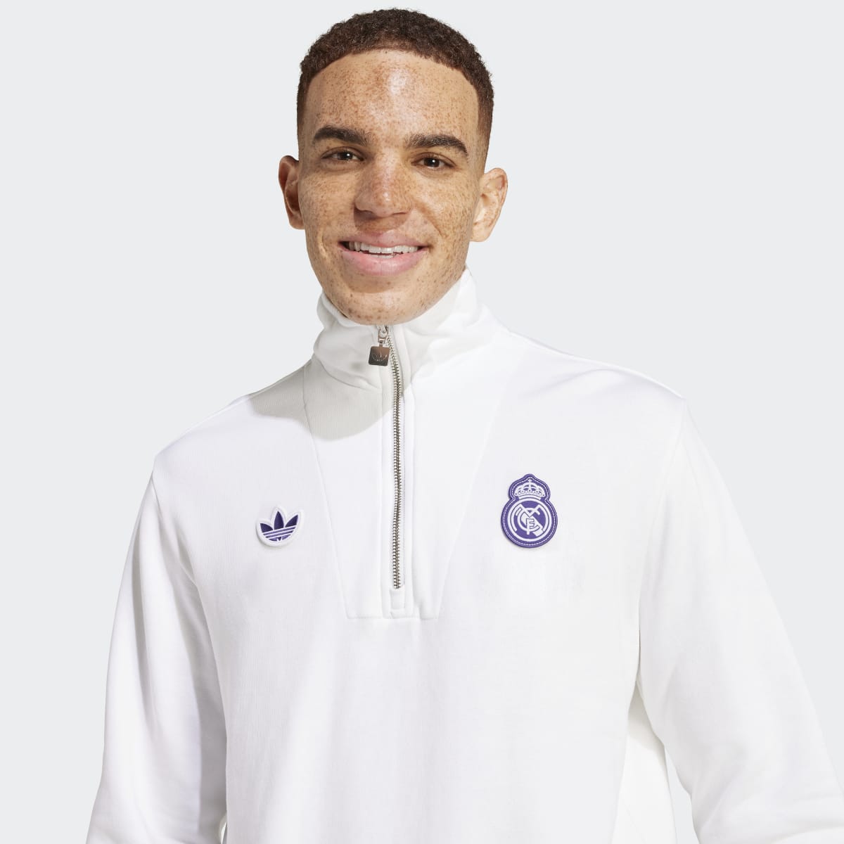 Sweatshirt de Homem Terrance Icons del Real Madrid Branco-6