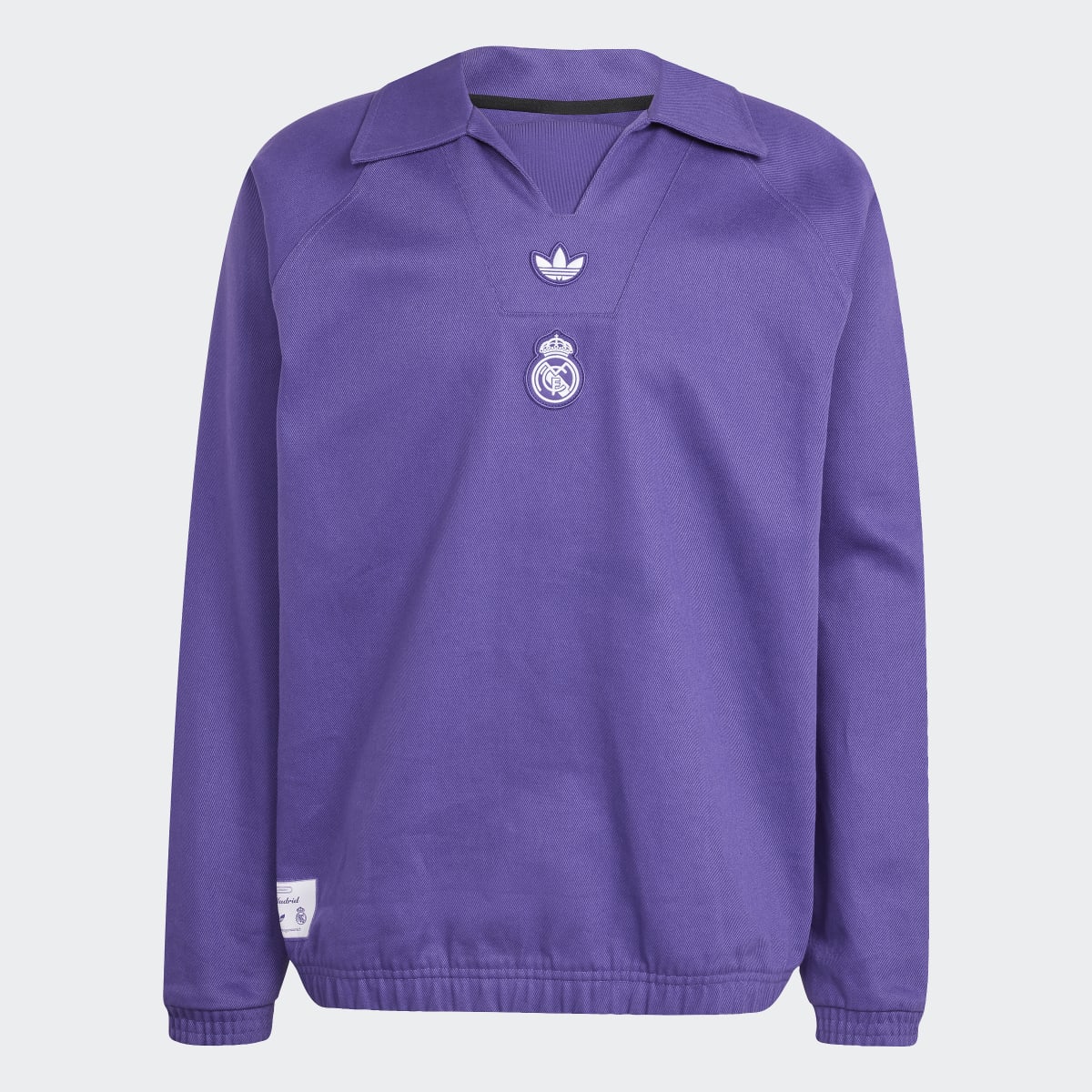 Sweatshirt de Homem Terrace Icons Drill do Real Madrid Violeta-7