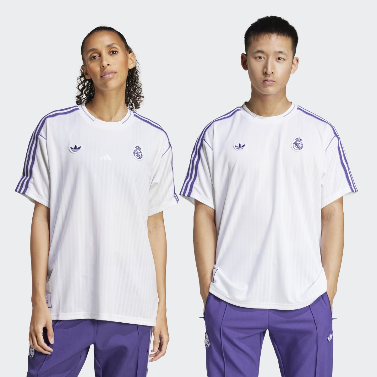 T-shirt Unissexo Real Madrid Terrace Icons Branco-1