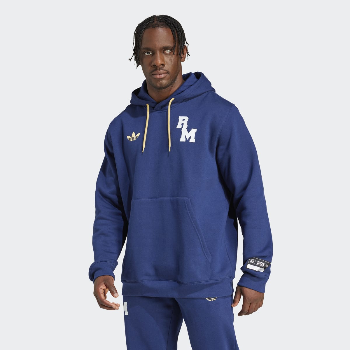 Sweatshirt de Homem com Capuz Real Madrid VRCT Azul-1