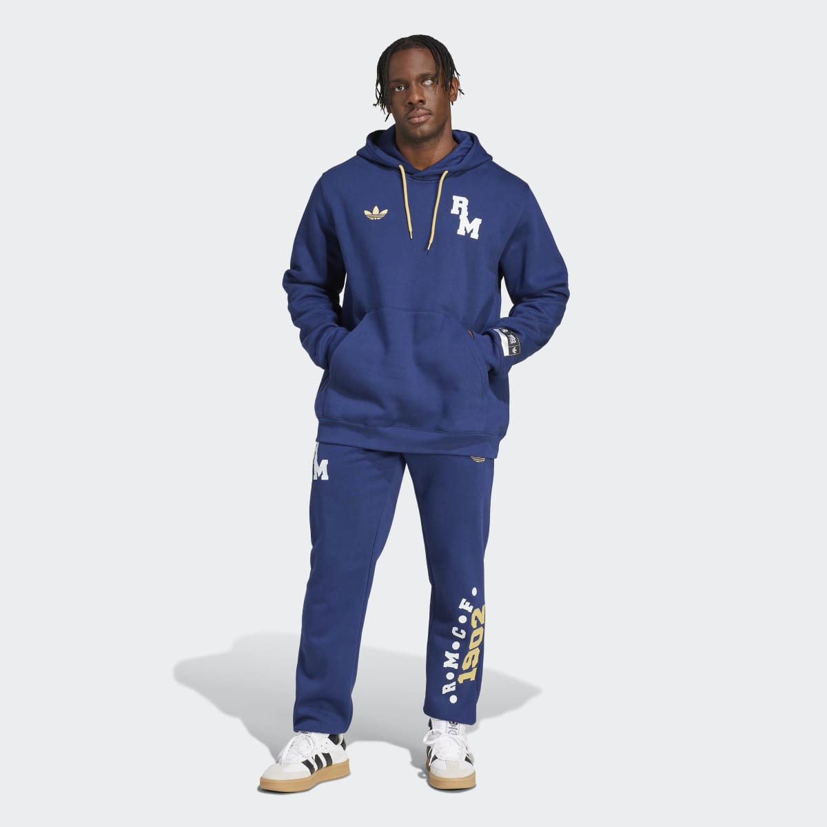 Sweatshirt de Homem com Capuz Real Madrid VRCT Azul-5
