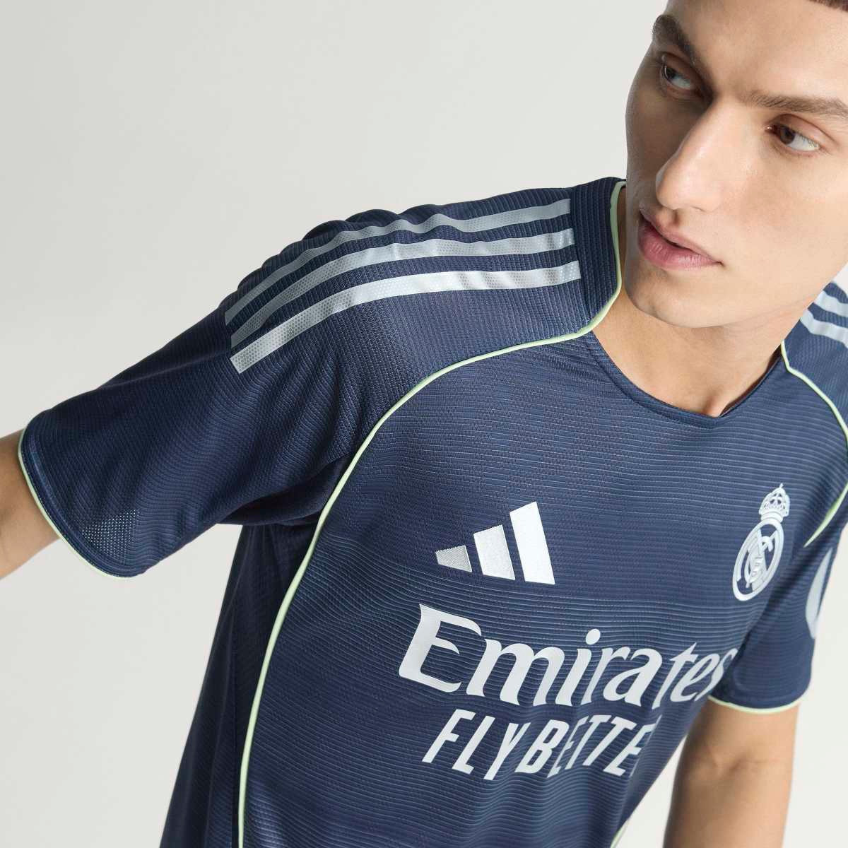 T-shirt de Homem 2.º Equipamento Real Madrid CF 2025-2026 Authentic Azul-4