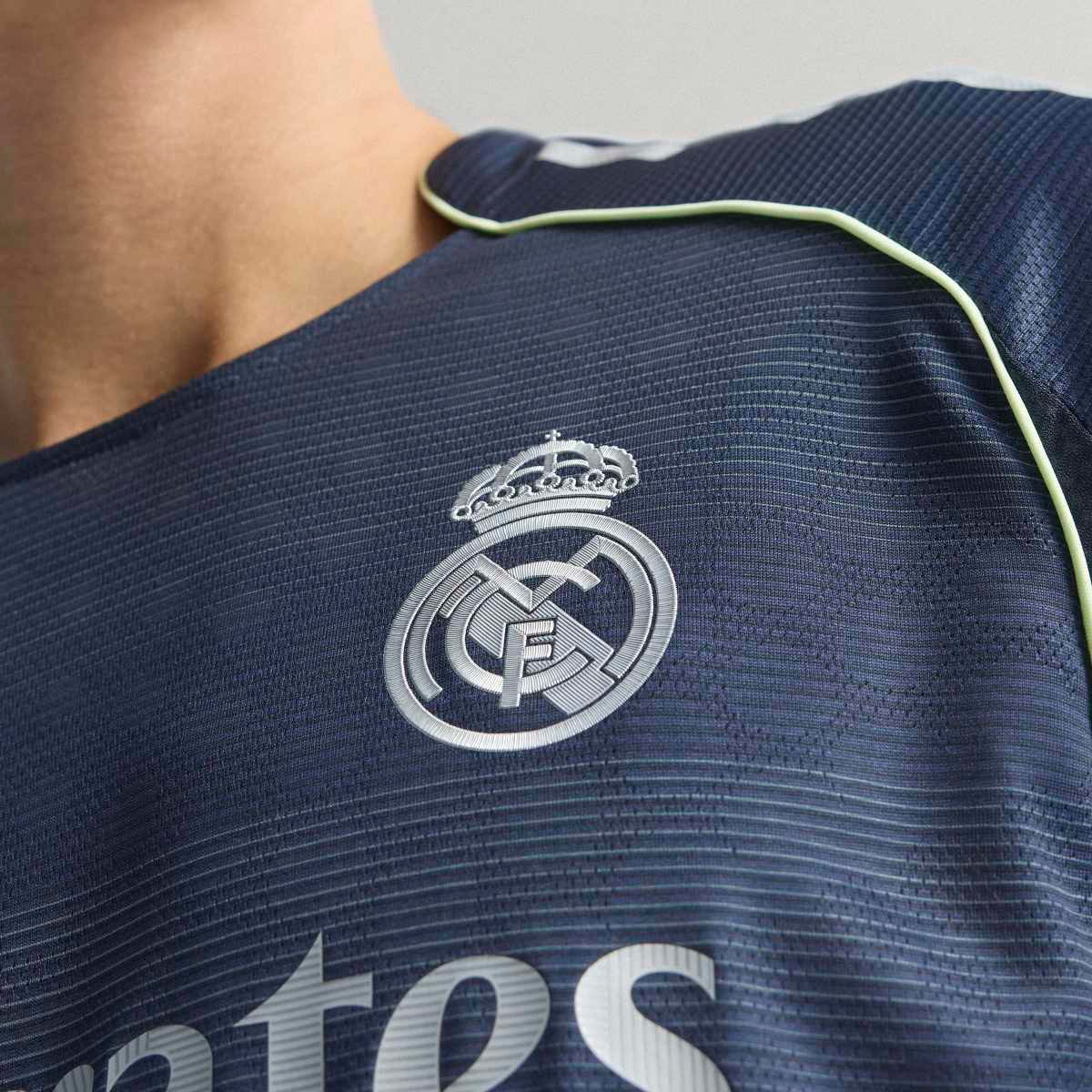 T-shirt de Homem 2.º Equipamento Real Madrid CF 2025-2026 Authentic Azul-5