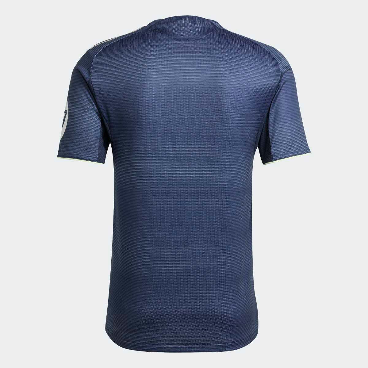 T-shirt de Homem 2.º Equipamento Real Madrid CF 2025-2026 Authentic Azul-8