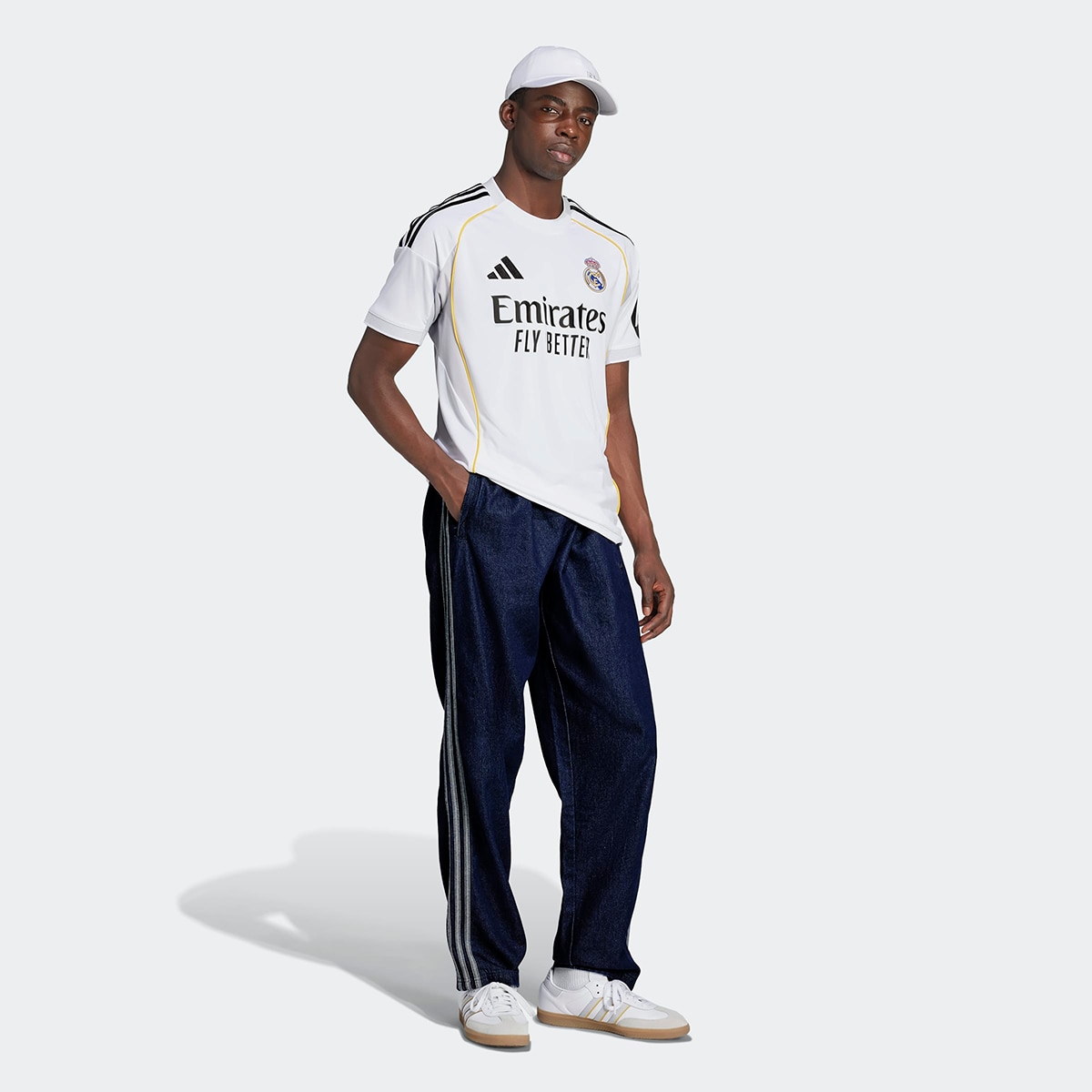 T-shirt de Homem 1.º Equipamento Real Madrid CF 2025-2026 Branco-5