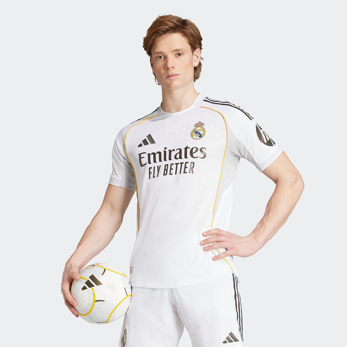 Imagem 0 de T-shirt de Homem 1.º Equipamento Real Madrid CF 2025-2026 Authentic