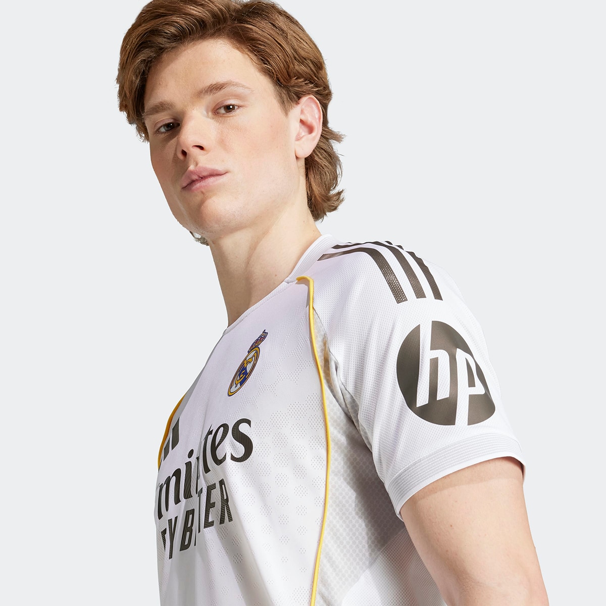 T-shirt de Homem 1.º Equipamento Real Madrid CF 2025-2026 Authentic Branco-4