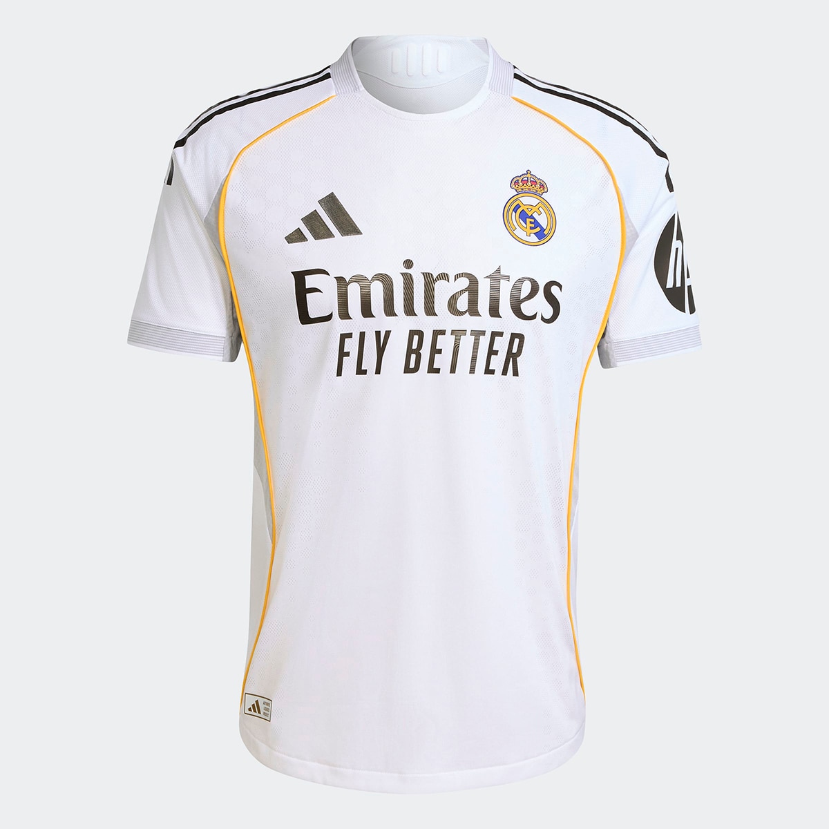 T-shirt de Homem 1.º Equipamento Real Madrid CF 2025-2026 Authentic Branco-7