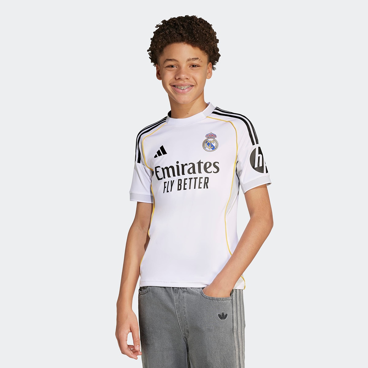 T-shirt de Criança 1.º Equipamento Real Madrid CF 2025-2026 Branco-6