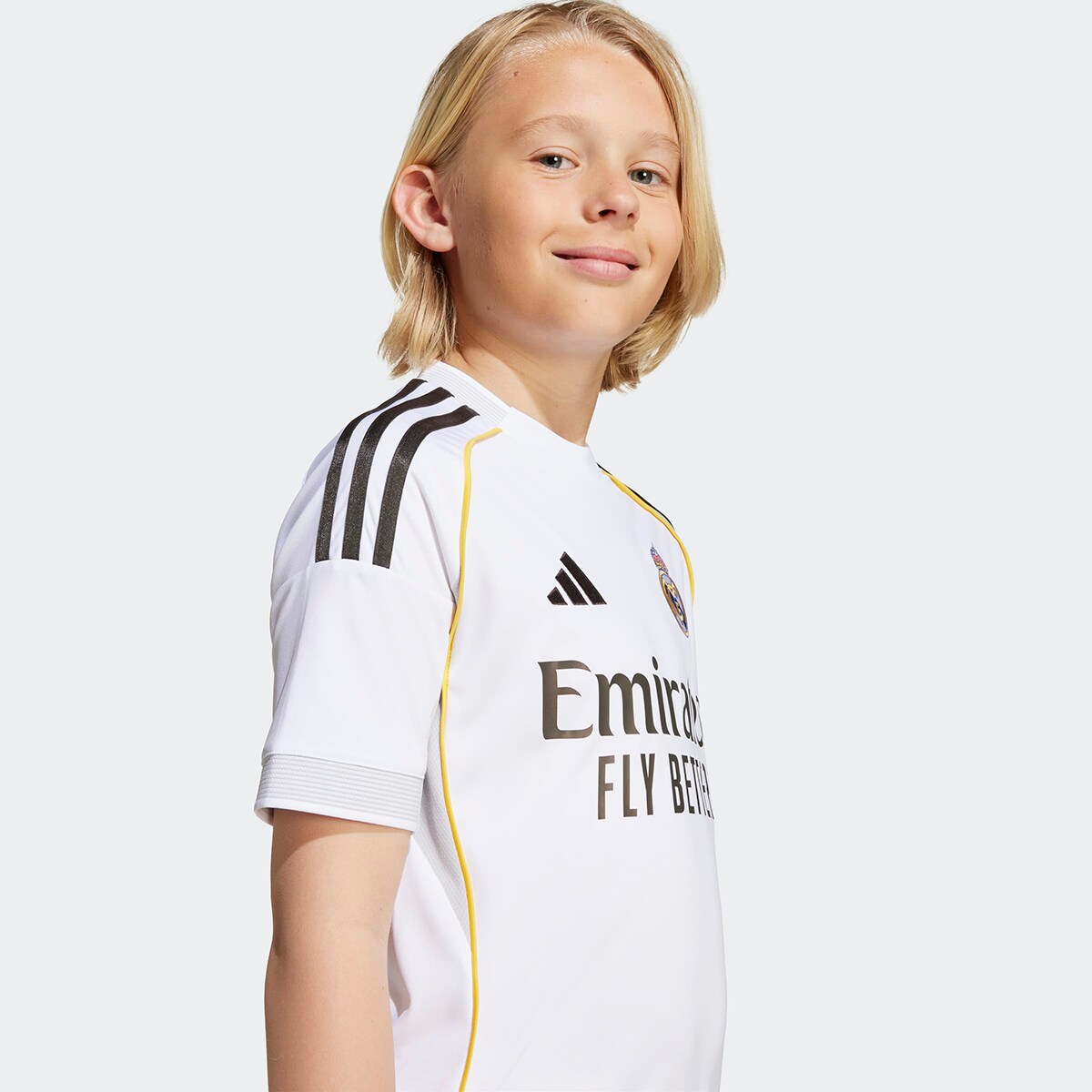 Conjunto de Criança 1.º Equipamento Real Madrid CF 2025-2026 Branco-3
