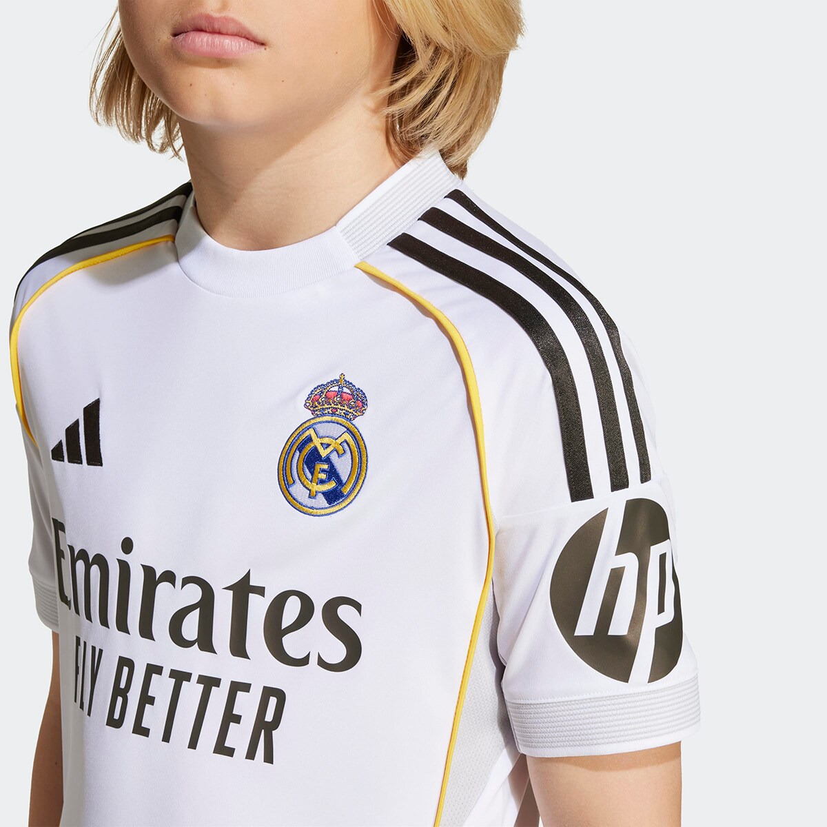 Conjunto de Criança 1.º Equipamento Real Madrid CF 2025-2026 Branco-4