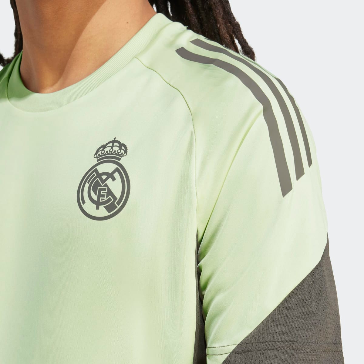 T-shirt de Treino de Homem Real Madrid CF 2025-2026 Tiro 25 Competition Verde-4
