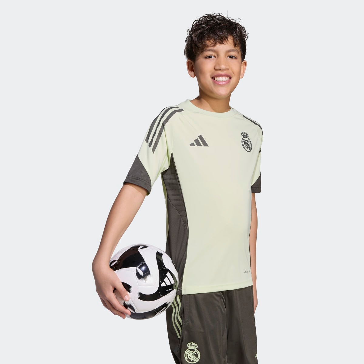 T-shirt de Treino de Criança Real Madrid CF 2025-2026 Tiro 25 Competition Verde-6