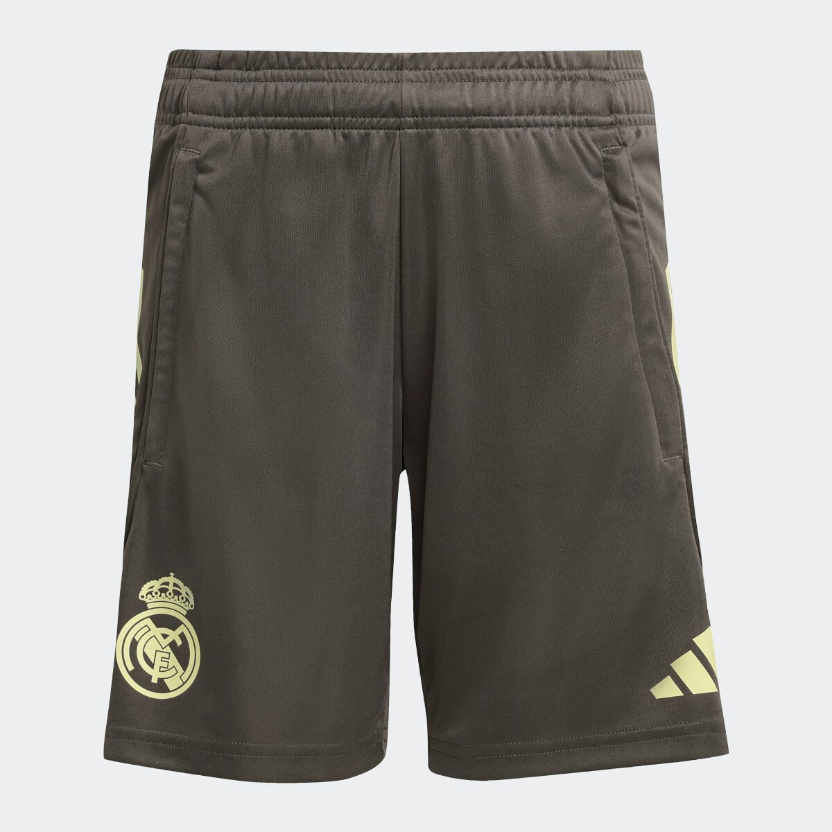 Calções de Treino de Criança Real Madrid CF 2025-2026 Tiro 25 Competition Cinzento-8
